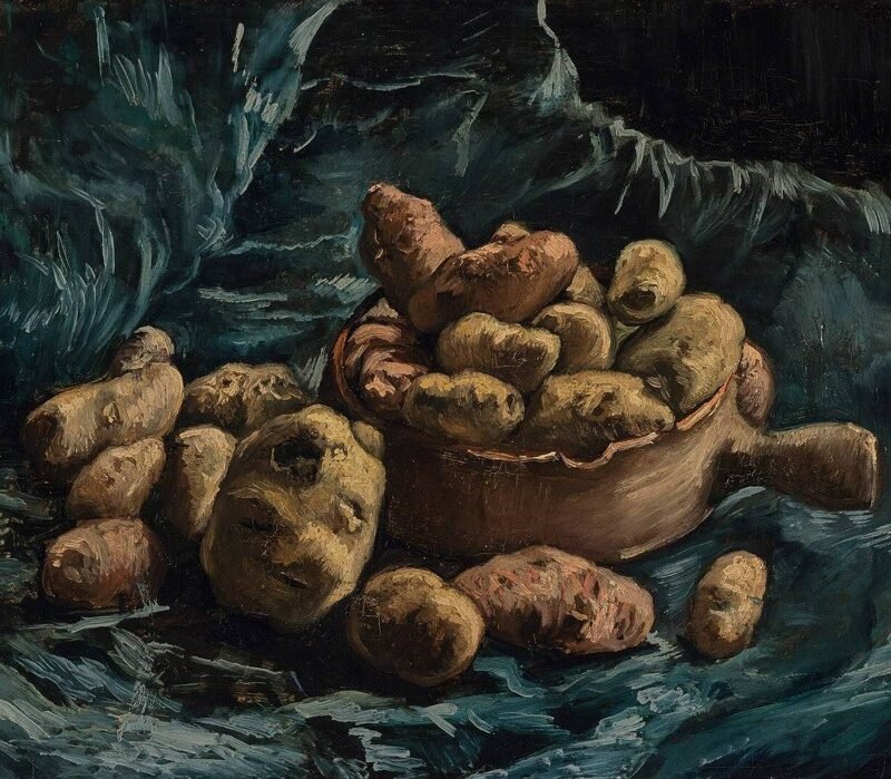 Earthen Bowl & Potatoes
